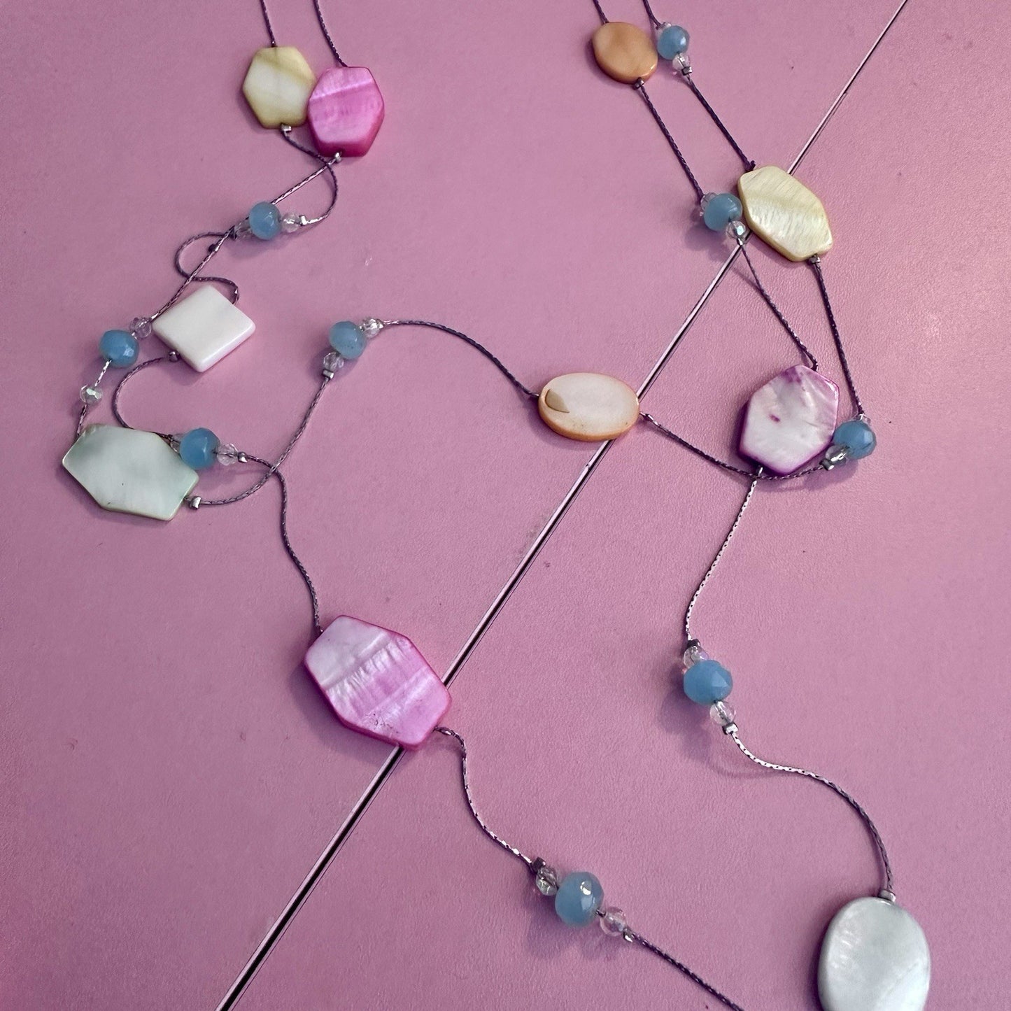 Faux Stone Layering Necklace