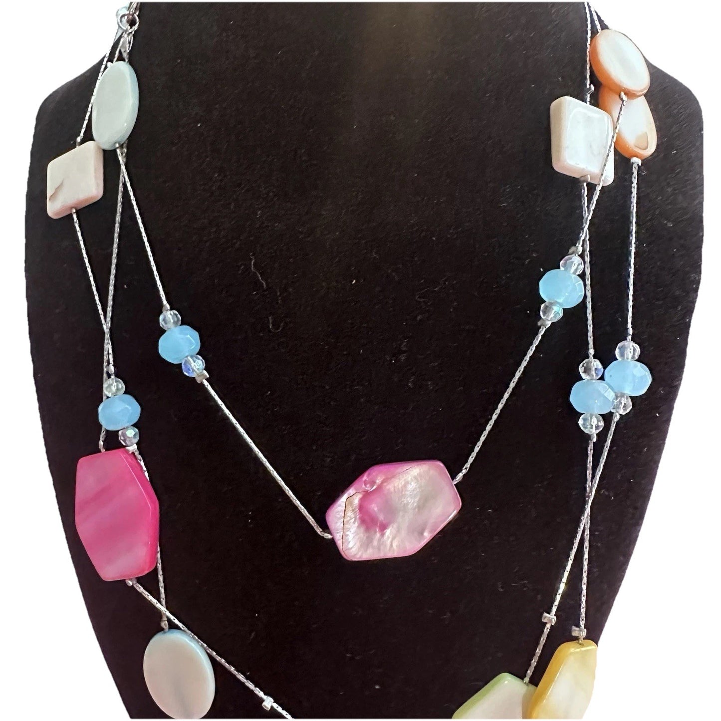 Faux Stone Layering Necklace