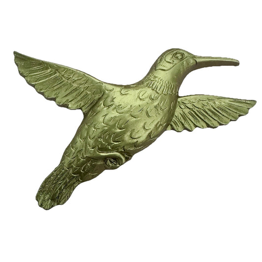MCM Vintage Homco Gold Hummingbirds Wall Art Home Decor Made USA Lot of 2