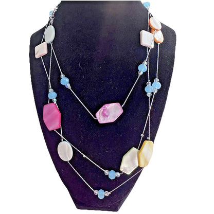 Faux Stone Layering Necklace
