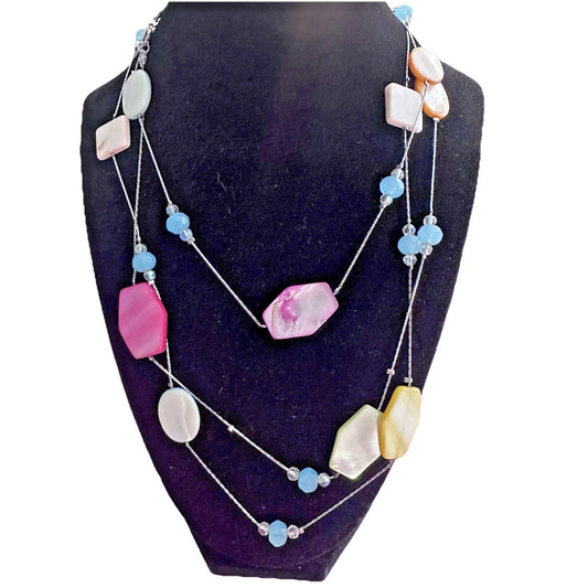 Faux Stone Layering Necklace