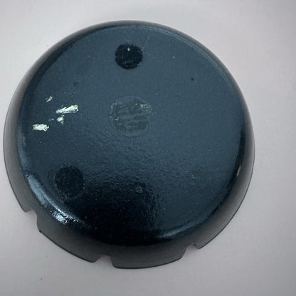 Bovano of Cheshire Copper Enamel Round Circle dish Ashtray 5" Vtg