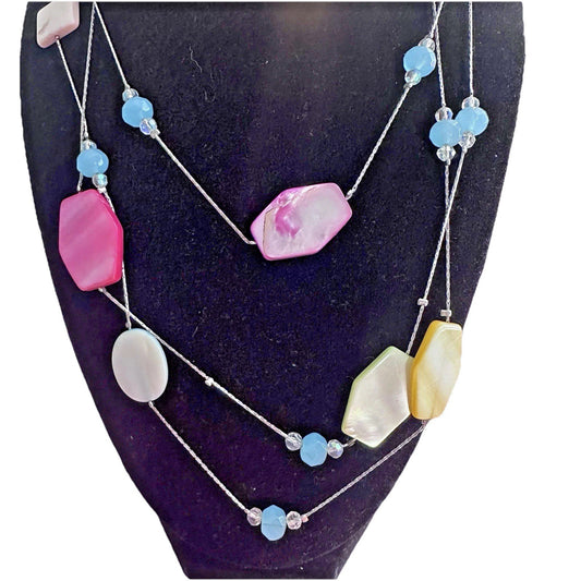 Faux Stone Layering Necklace